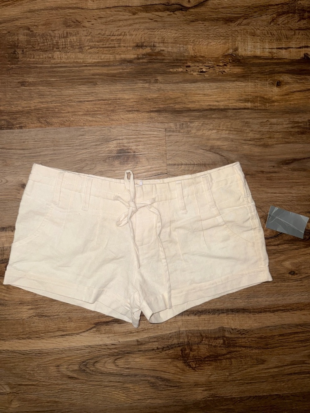 Body Central Cream Micro Shorts